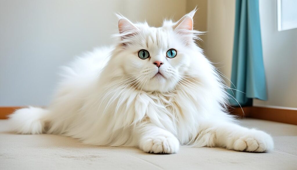 bolas de pelo gato pelo largo